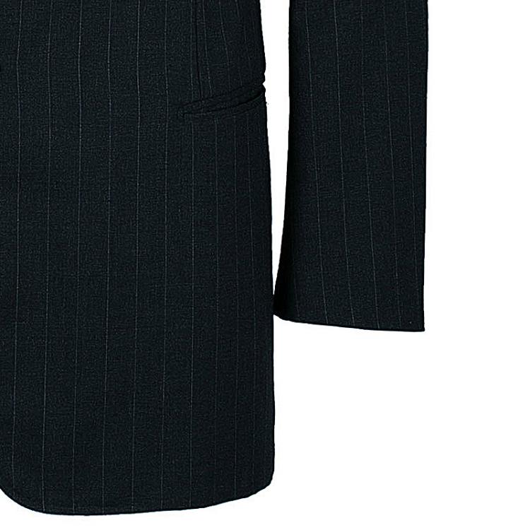 Pre Owned Giorgio Armani Men's Charcoal Grey Pinstripe Suit XL