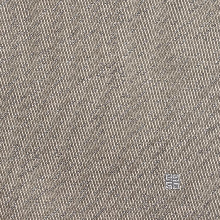 Pre Owned Givenchy Grey Textured Silk Tie