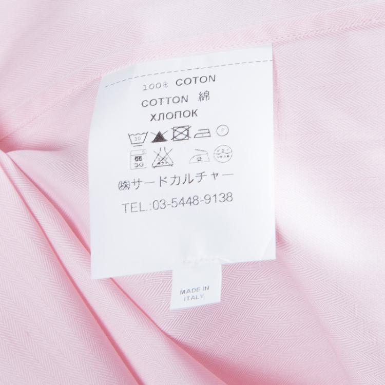 Pre Owned Givenchy Pink Cotton Shirt L