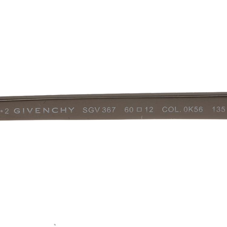 Pre Owned Givenchy Black SGV367 Shield Sunglasses
