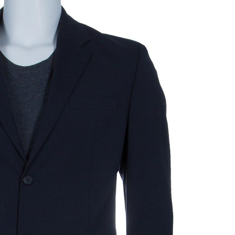 Pre Owned Givenchy Men's Black Wool Suit M