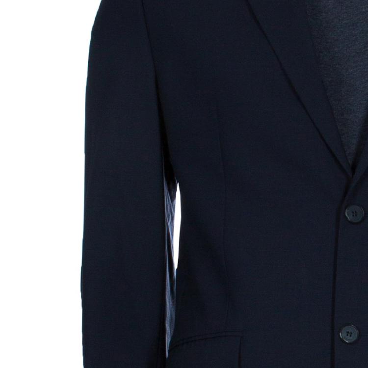 Pre Owned Givenchy Men's Black Wool Suit M