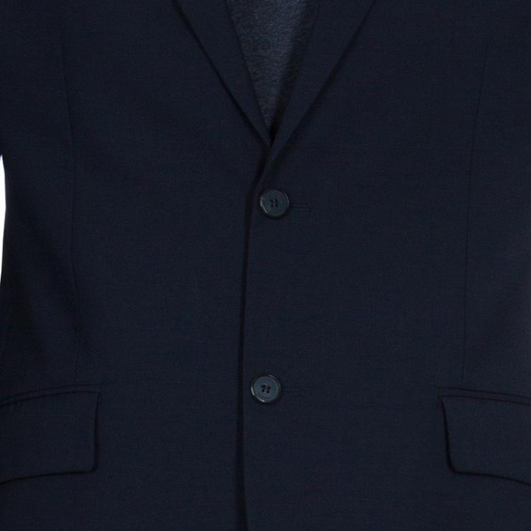 Pre Owned Givenchy Men's Black Wool Suit M