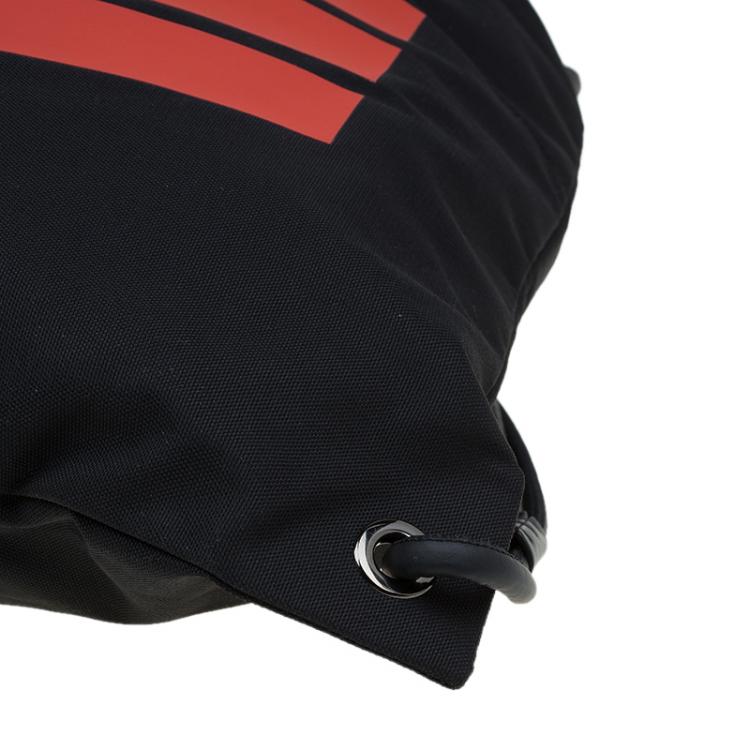 Pre Owned Givenchy Black Nylon Stars Stripes Drawstring Backpack