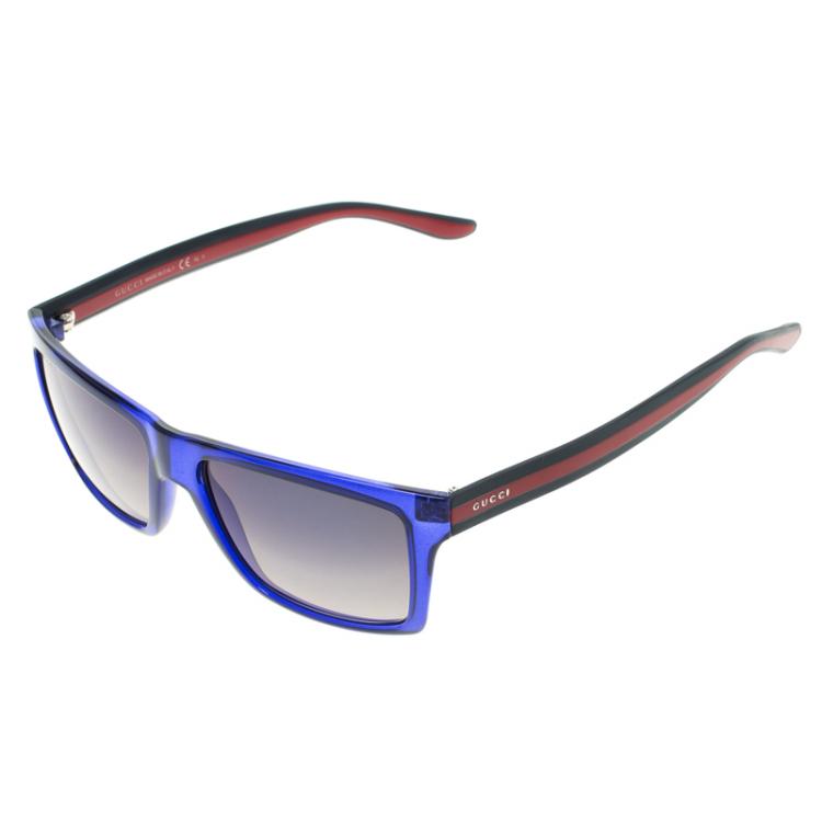 Pre Owned Gucci Blue GG 1013/S Square Sunglasses