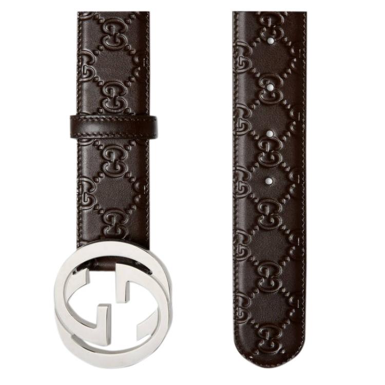 mens gucci belt brown
