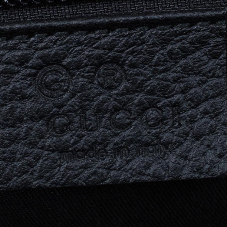 Pre Owned Gucci Black GG Nylon Weekender Travel Bag