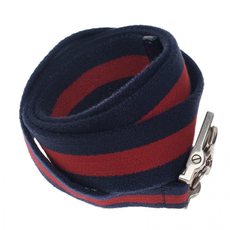 Pre Owned Gucci Web Detail Canvas Belt 95CM