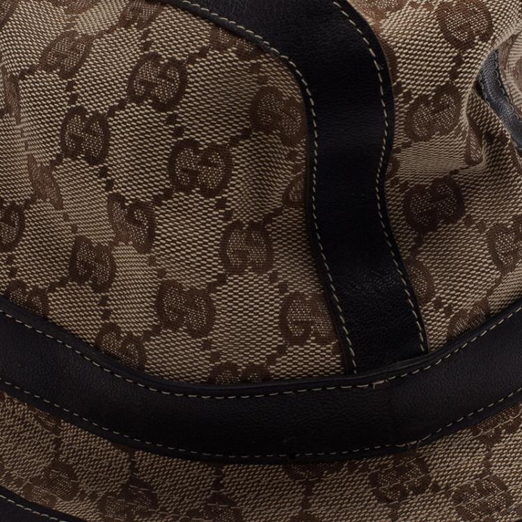 Pre Owned Gucci Guccissima Cotton Blend Fedora 
