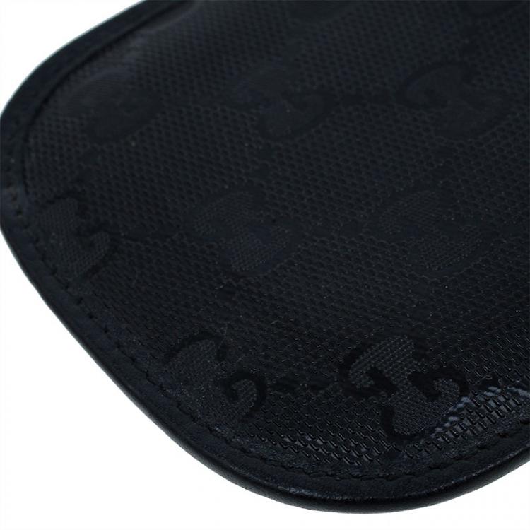 Pre Owned Gucci Black Guccissima Canvas and Leather Blackberry Case