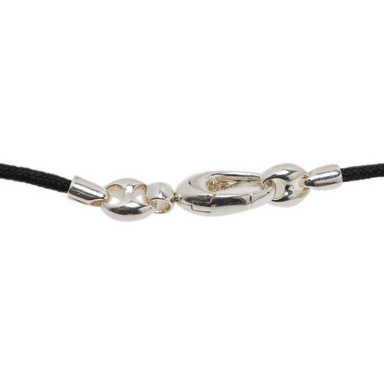 Pre Owned Gucci Silver Pendant Necklace 