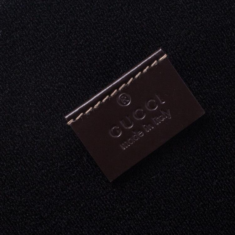 مملوكة مسبقًا حقيبة لابتوب غوتشي شعار GG كانفاس غوتشيسما وجلد