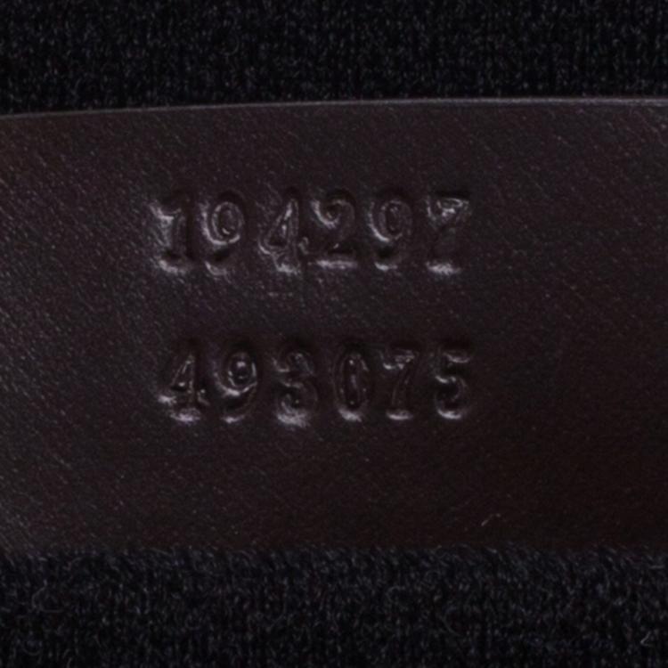 مملوكة مسبقًا حقيبة لابتوب غوتشي شعار GG كانفاس غوتشيسما وجلد