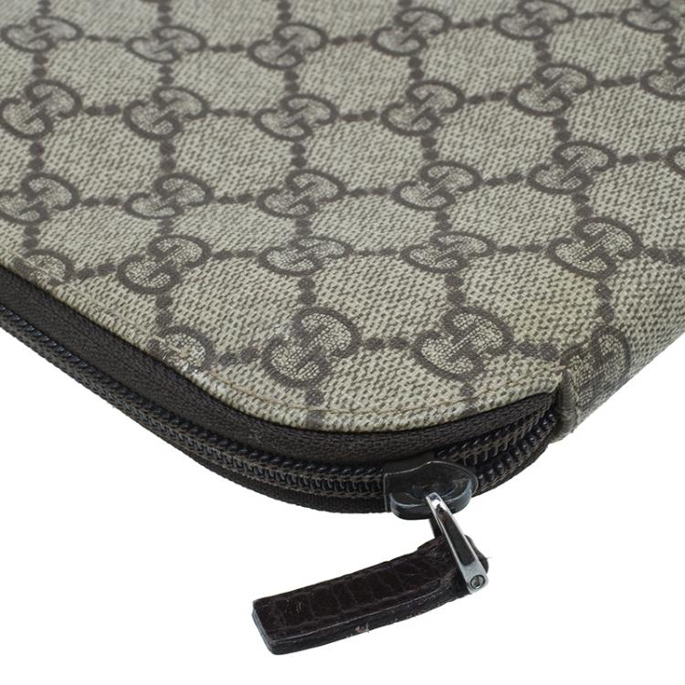 مملوكة مسبقًا حقيبة بورتيفوليو غوتشي سوبريم  كانفاس GG بيج