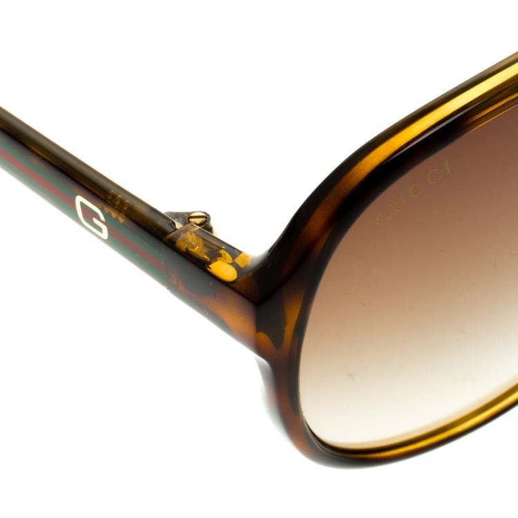 مملوكة مسبقًا Gucci Havana GG 1627/S Aviator Sunglasses