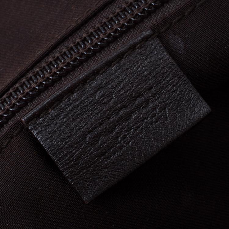 Pre Owned Gucci Beige/Ebony GG Canvas Messenger Bag