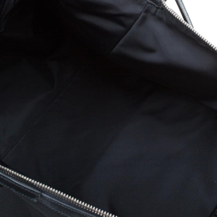 Pre Owned Gucci Black Canvas Techno Carry-On Duffle Bag