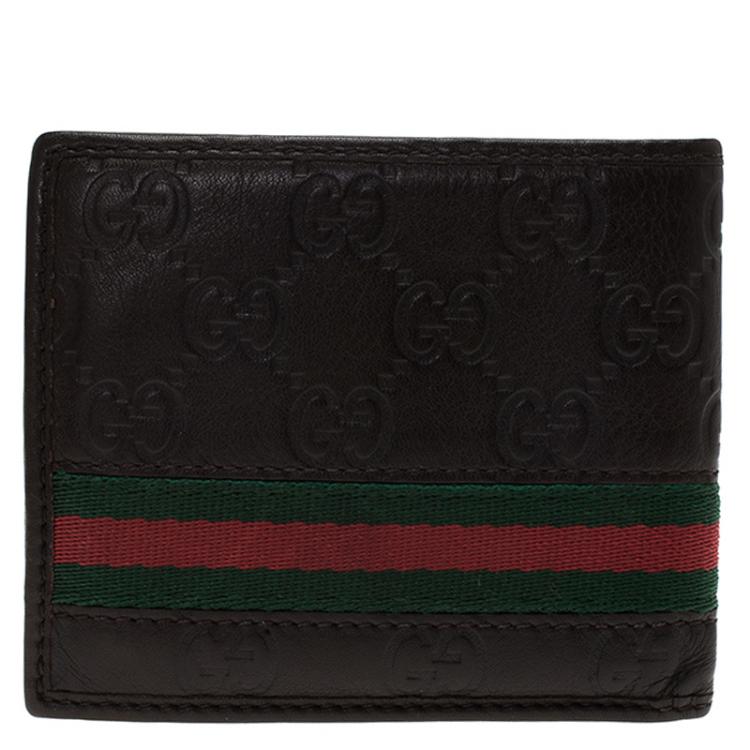 gucci wallet black green red