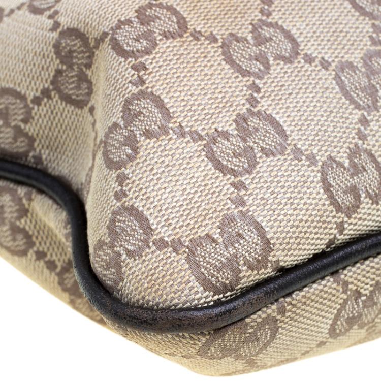Pre Owned Gucci Beige GG Canvas Portfolio Shopper Tote