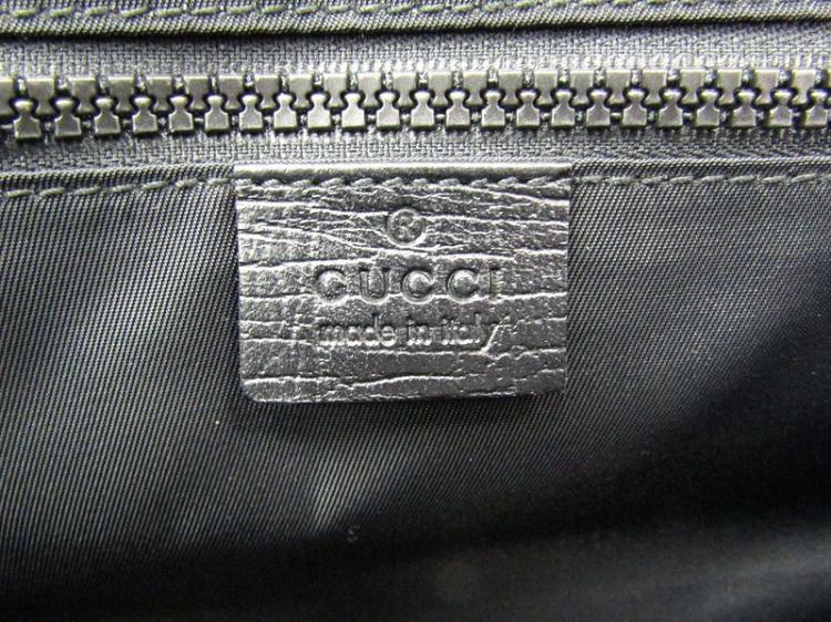 Pre Owned Gucci Black GG Supreme Coated Canvas Duffel Bag