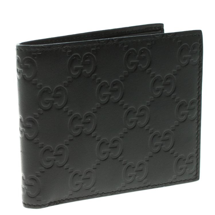 Gucci Guccissima Leather Bi-Fold Wallet on SALE