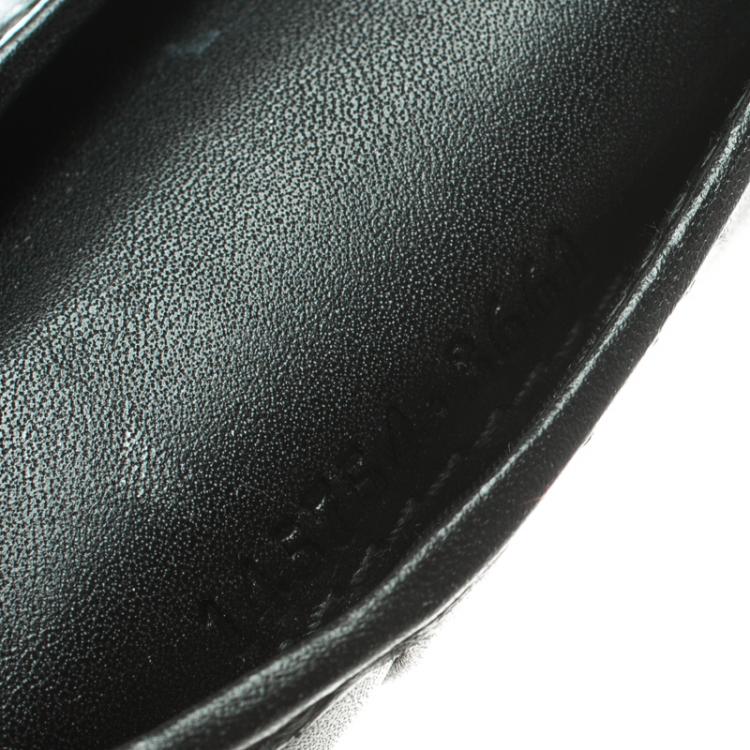 Pre Owned Gucci Black Guccissima Leather Bi Fold Wallet