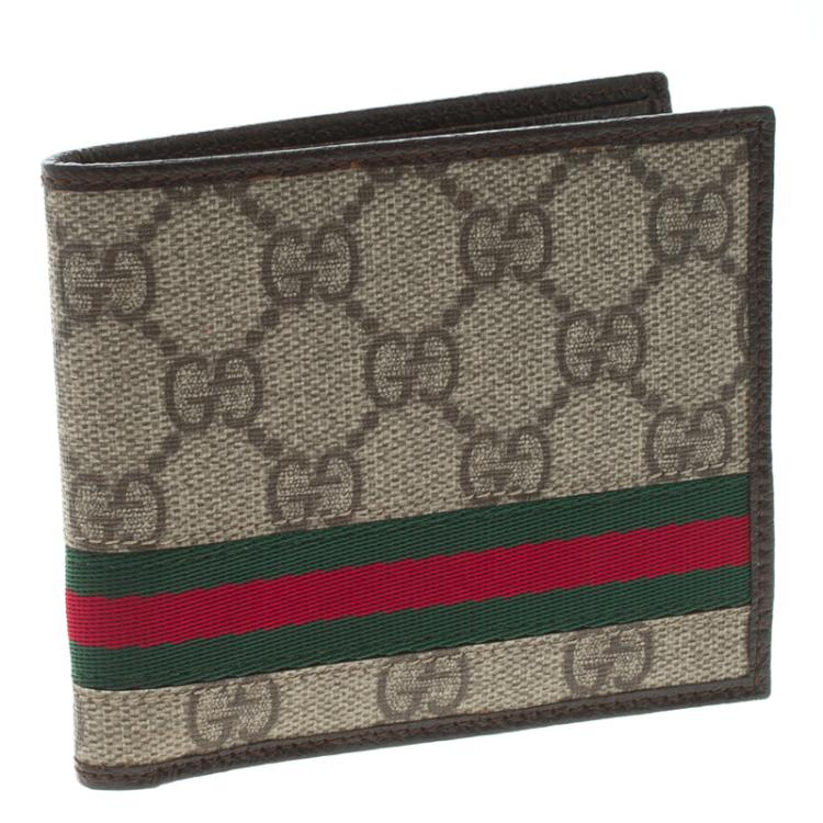 Supreme Canvas Web Bi Fold Wallet Gucci | TLC