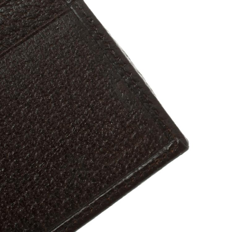 Pre Owned Gucci Beige GG Supreme Canvas Web Bi Fold Wallet