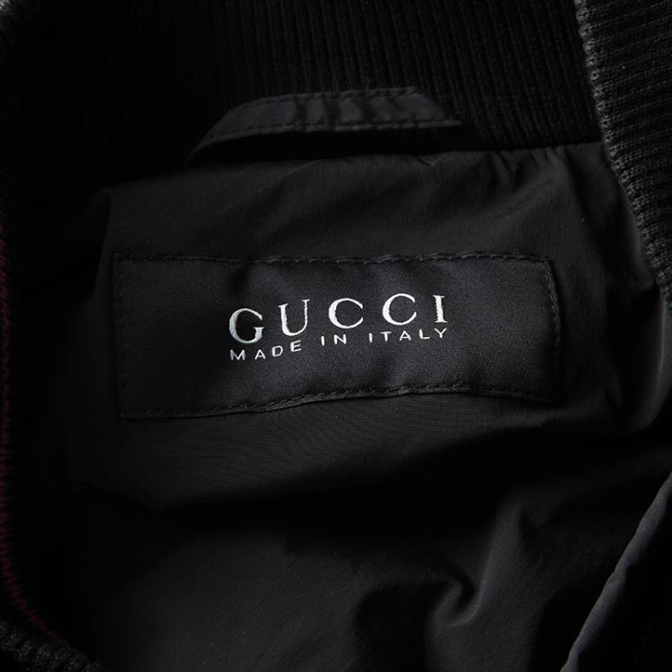مملوكة مسبقًا Gucci Black Zip Front Jacket XL