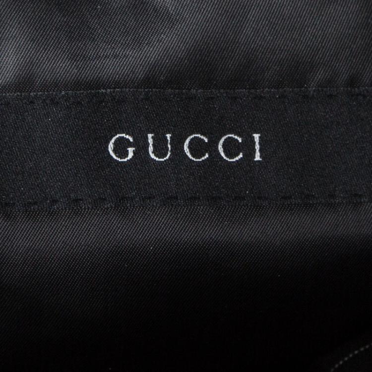 Pre Owned Gucci Black Wool Pinstriped Tailored Suit L