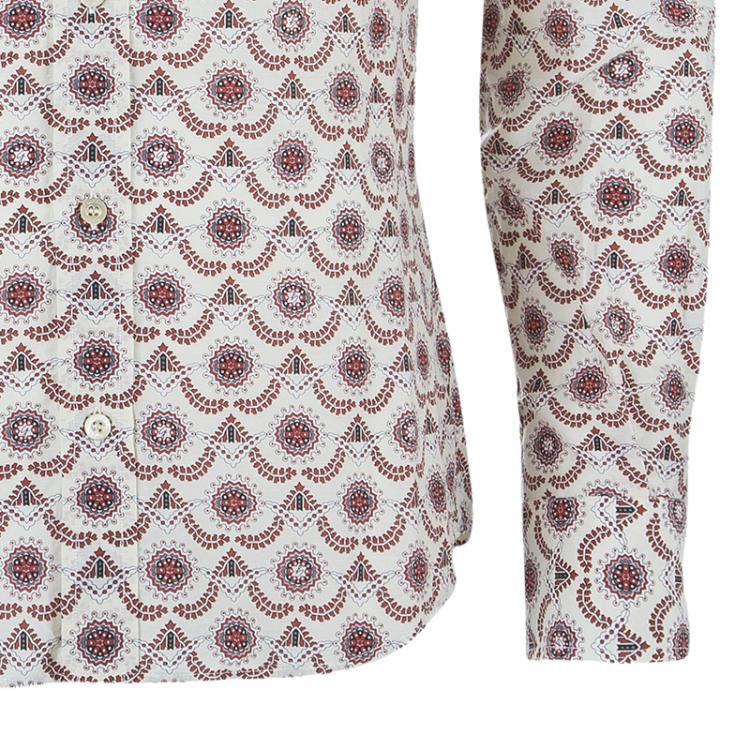 Pre Owned Gucci Men's Multi-printed Cotton Shirt M