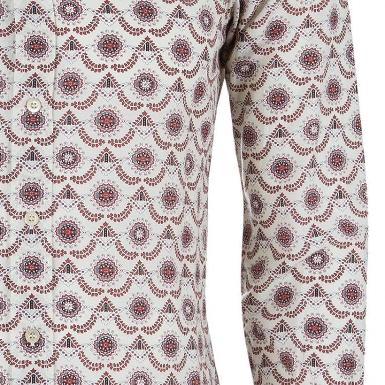 Pre Owned Gucci Men's Multi-printed Cotton Shirt M