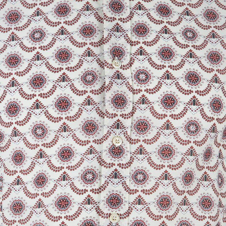 Pre Owned Gucci Men's Multi-printed Cotton Shirt M
