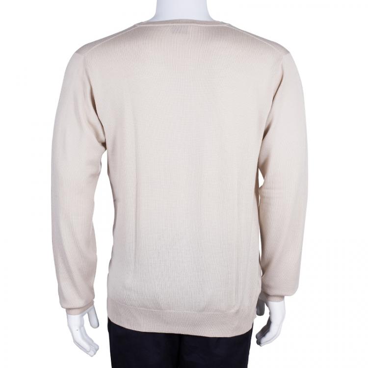 Pre Owned Gucci Men's Beige Sweater L
