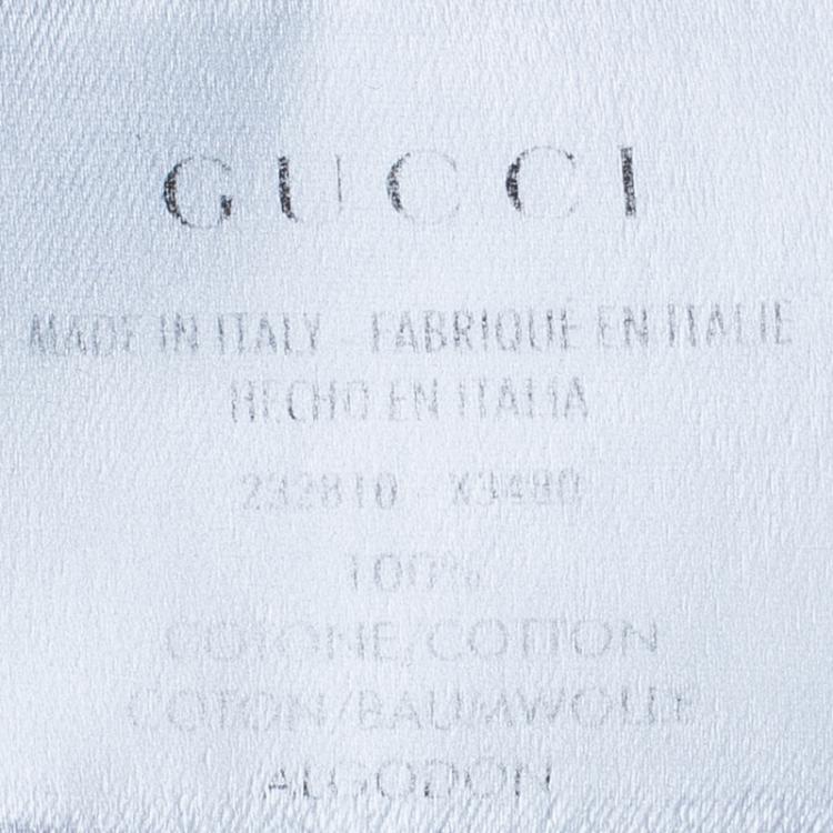 Pre Owned Gucci Men's Grey Polo Shirt L