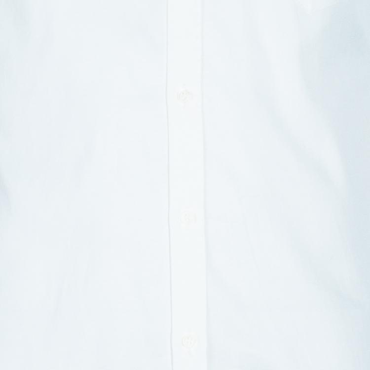 Pre Owned Gucci Men's White Slim Fit Shirt M