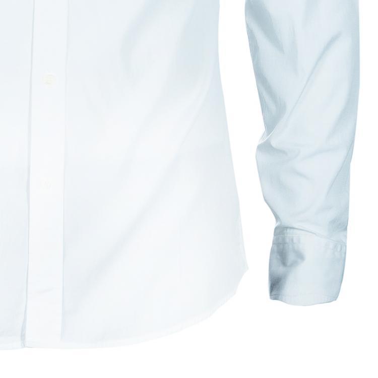Pre Owned Gucci Men's White Slim Fit Cotton Shirt M