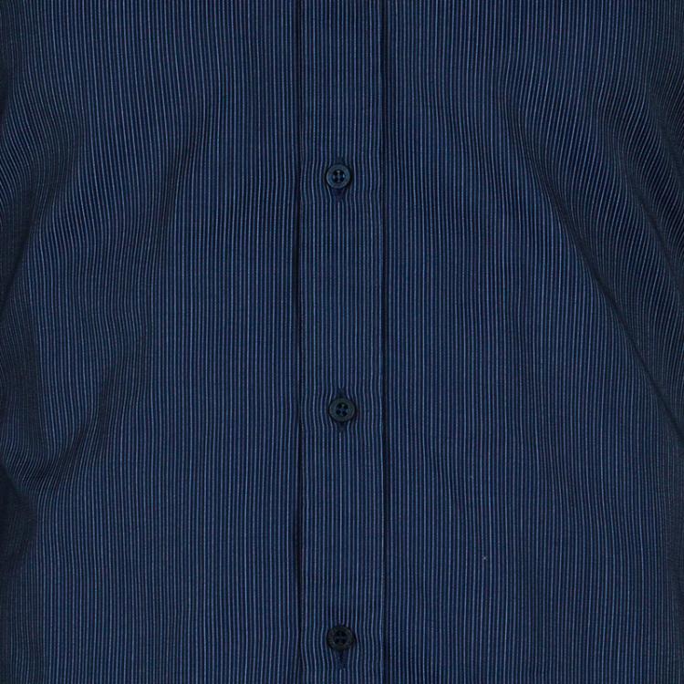 Pre Owned Gucci Men's Blue Pinstripe Shirt M