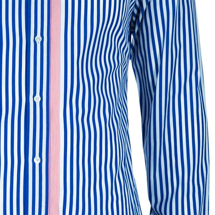 Pre Owned Gucci Men's Blue Striped Shirt M