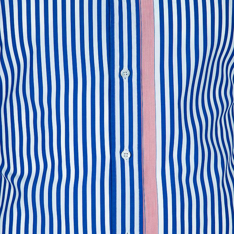 Pre Owned Gucci Men's Blue Striped Shirt M