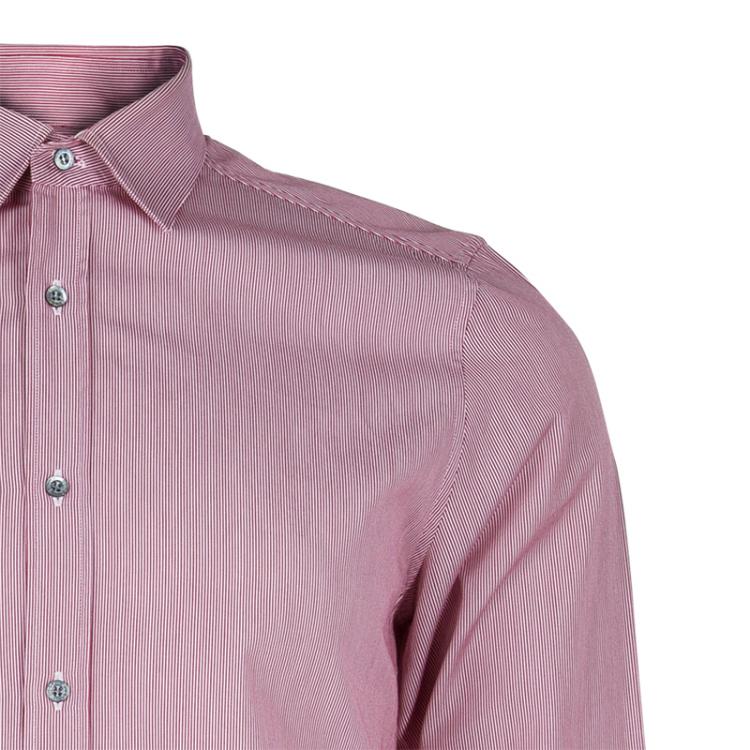 Pre Owned Gucci Men's  Red and White Striped Shirt S