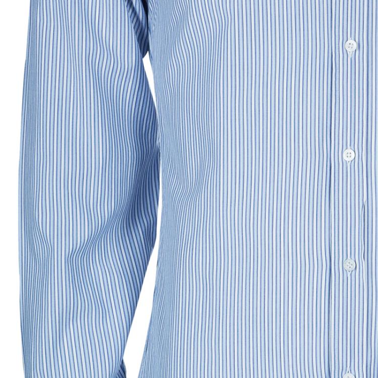 Pre Owned Gucci Men's  Blue Striped Shirt M