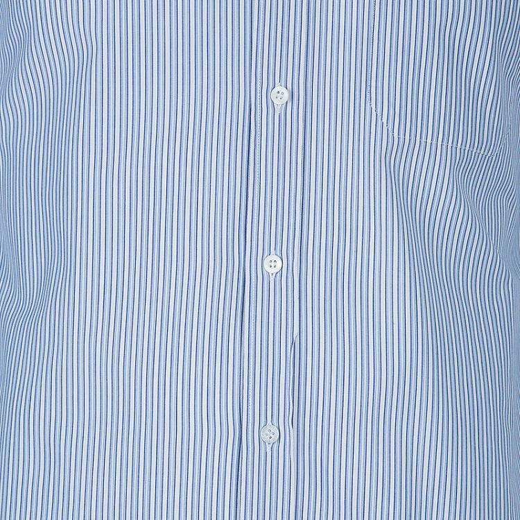 Pre Owned Gucci Men's  Blue Striped Shirt M