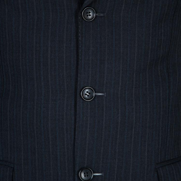 Pre Owned Gucci Men's Grey Striped Blazer M