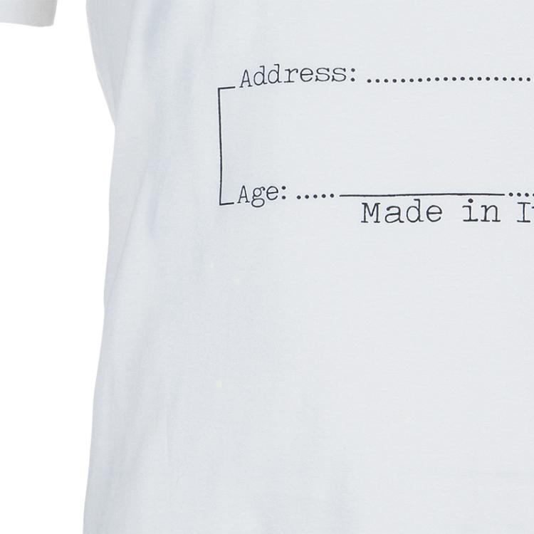 Pre Owned Gucci White Logo Print T-Shirt M