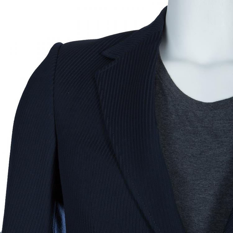 Pre Owned Gucci Navy Blue Wool Blazer S