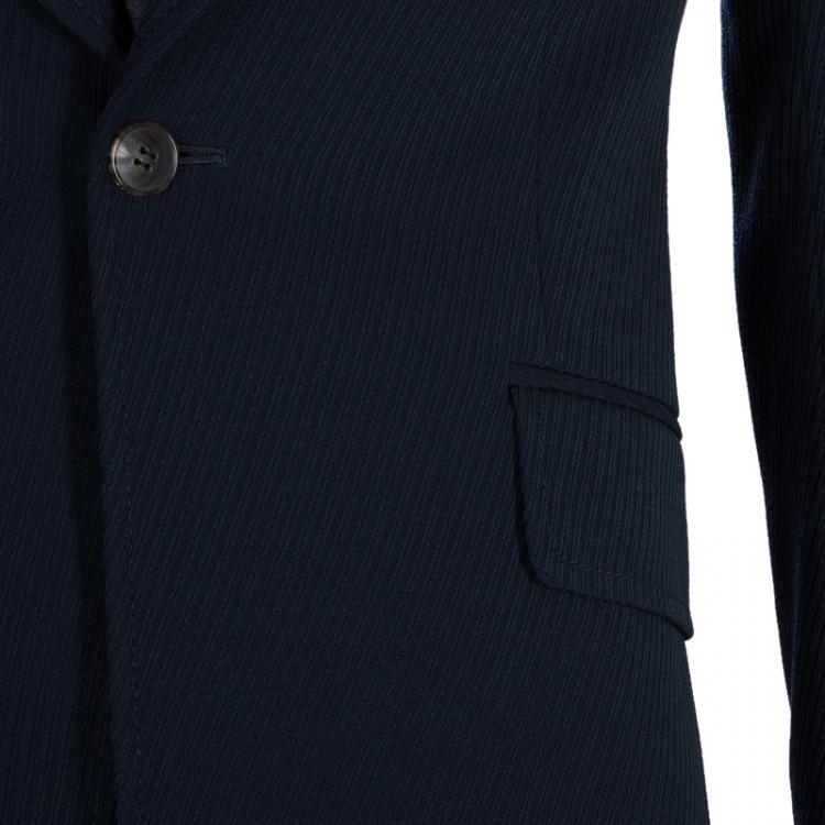 Pre Owned Gucci Navy Blue Wool Blazer S