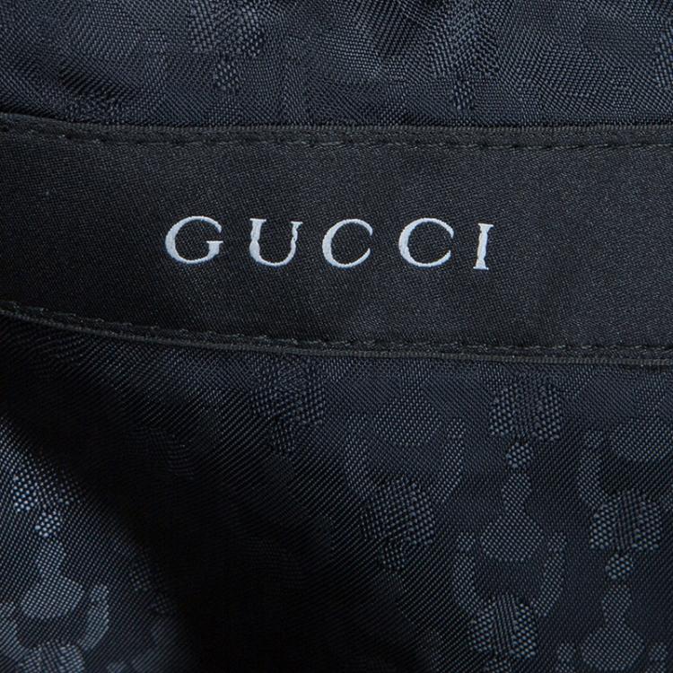 Pre Owned Gucci Navy Blue Wool Blazer S