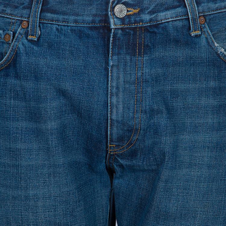 Pre Owned Gucci Straight Fit Denim Jeans S