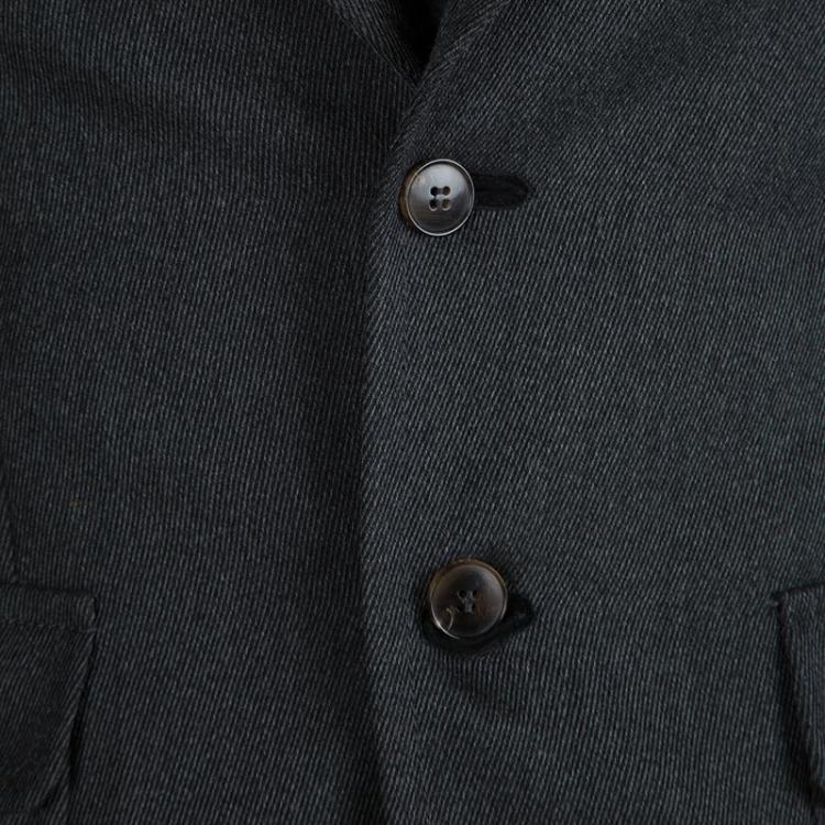 مملوكة مسبقًا Gucci Men's Grey Wool Quilted Lining Blazer M